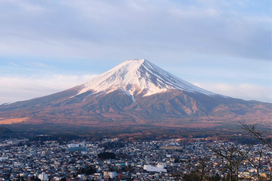 Mt. Fuji above Fujiyoshida