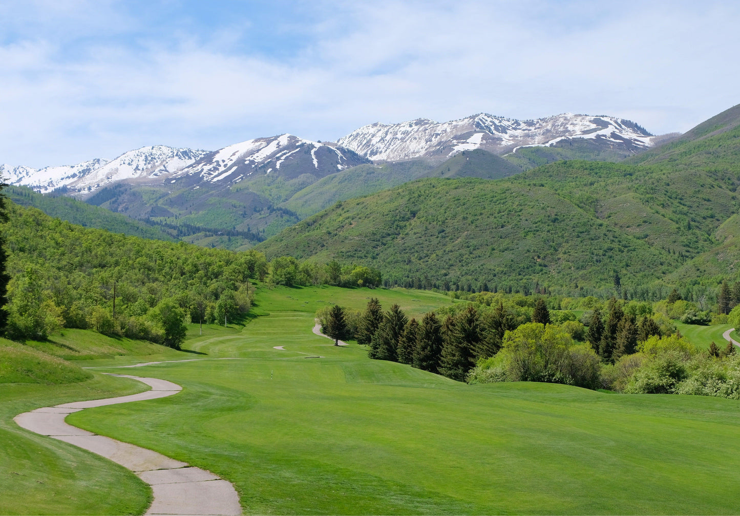 Wasatch Golf Club Fairway Mountains